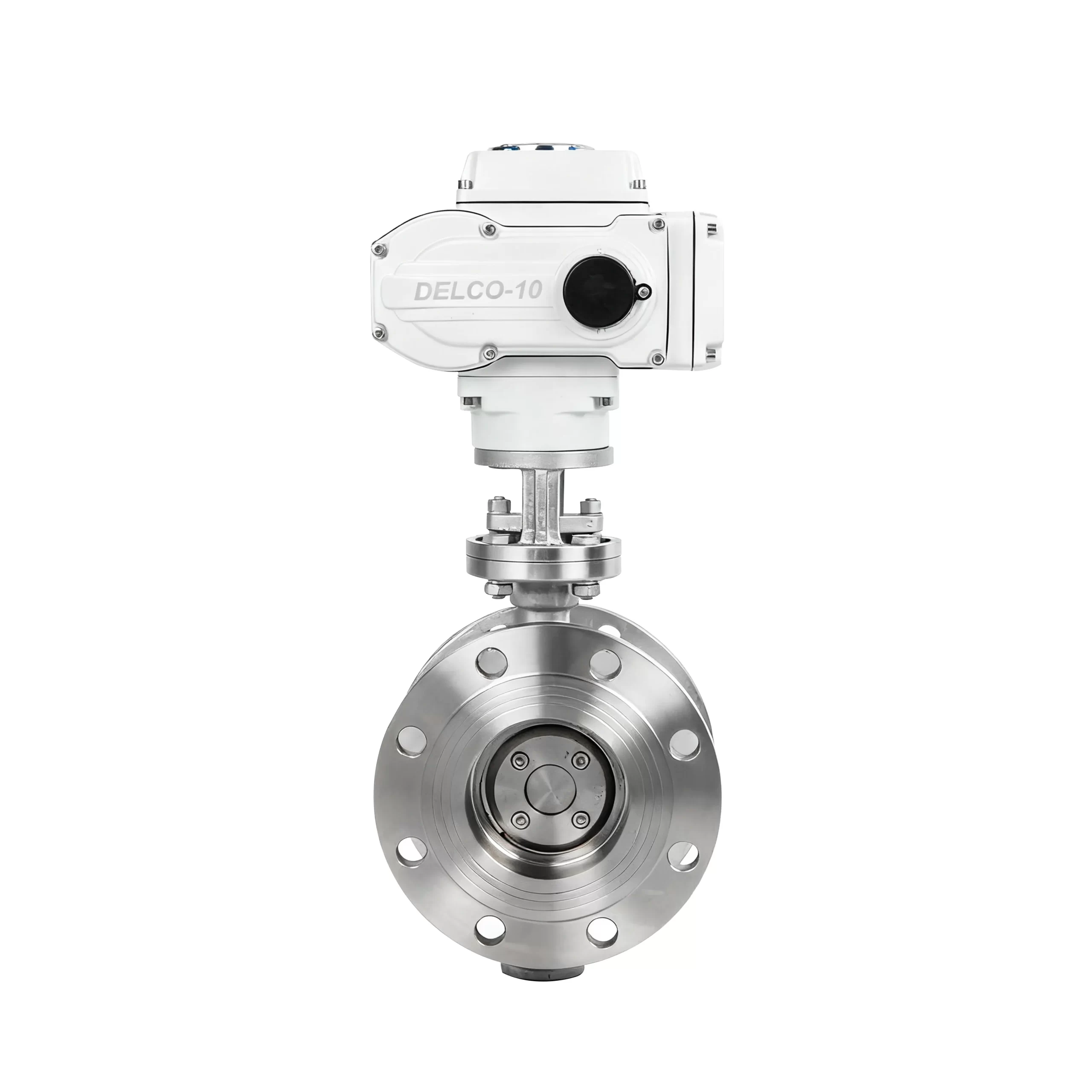 DK56-FB-G Electric Stainless Steel Hard Seal Flange Butterfly Valve 4
