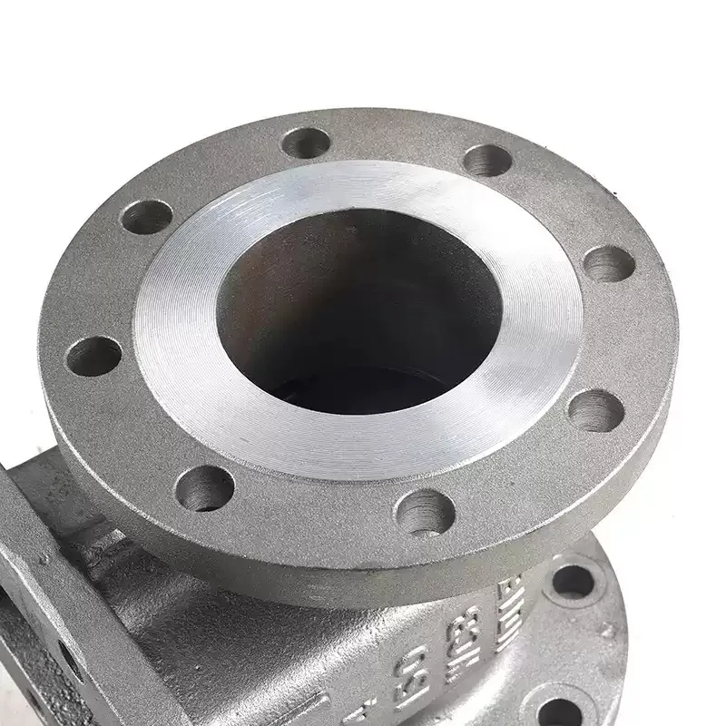 Vanne à vannes manuelles à brides en acier inoxydable – Vue détaillée 1